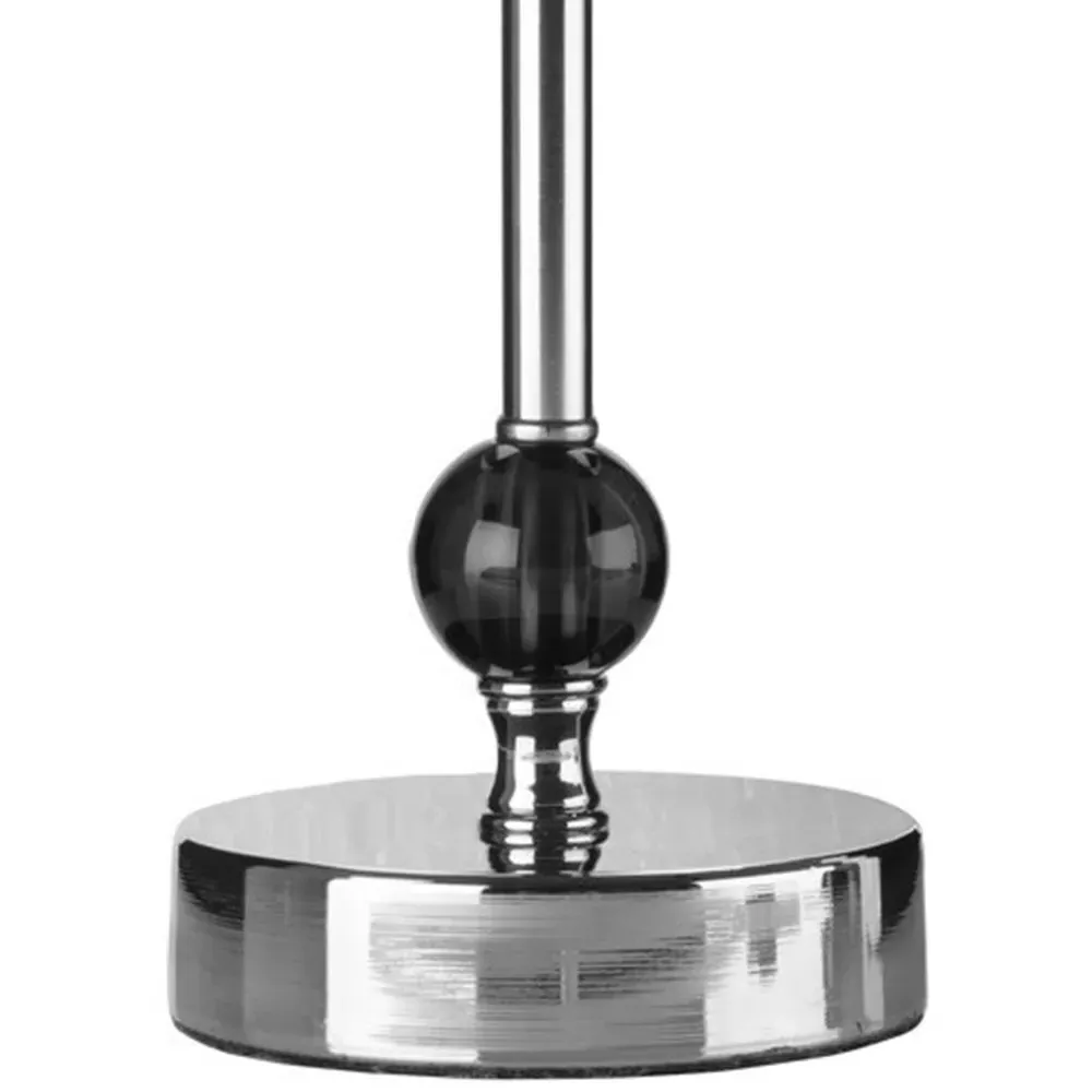 Chrome Ball Table Lamp with Switch - Black, Acrylic