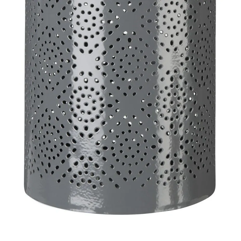 Complements Hurricane Candle Holder - Grey, Steel