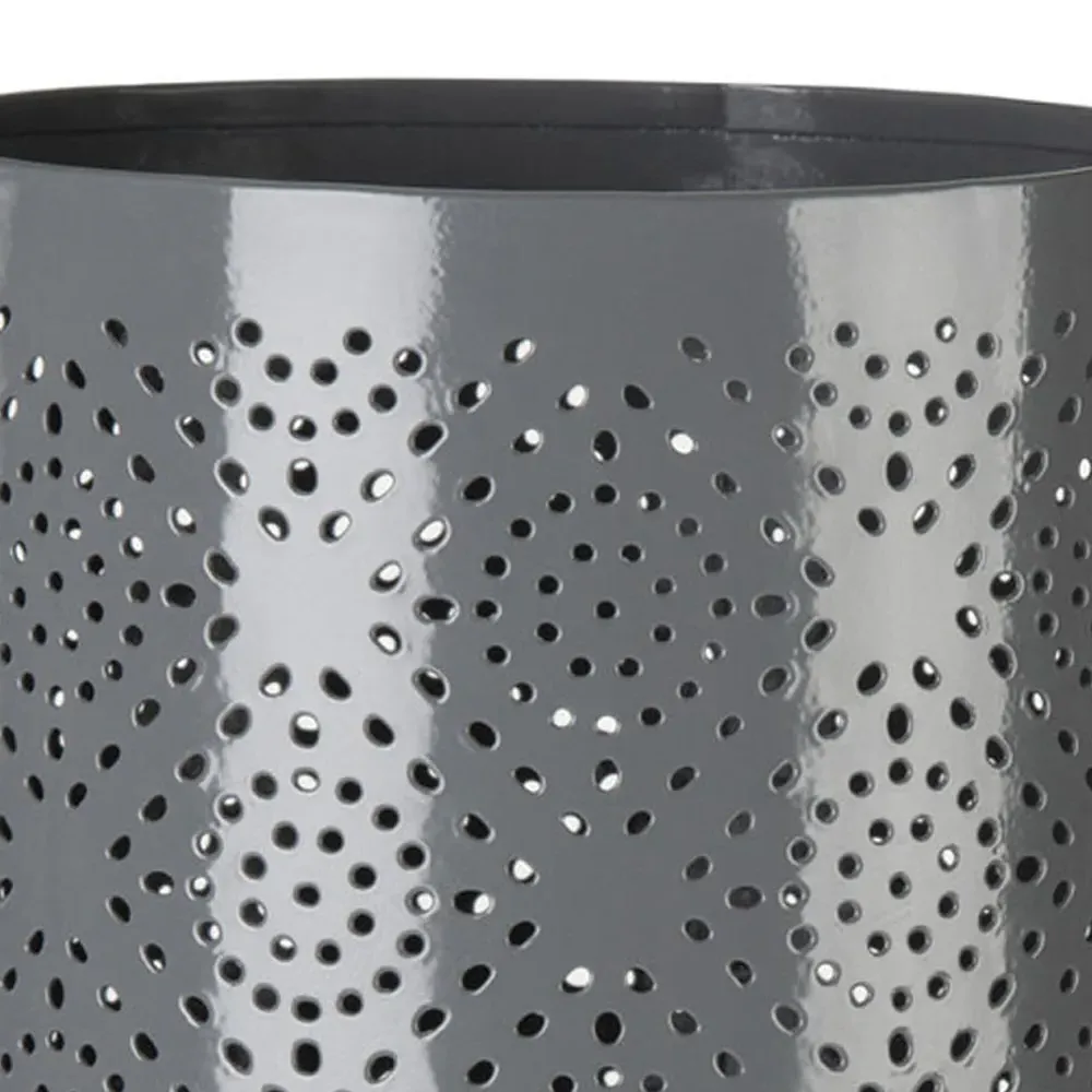 Complements Hurricane Candle Holder - Grey, Steel