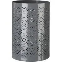 Complements Hurricane Candle Holder - Grey, Steel