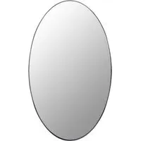 Cora Oval Wall Mirror - Black
