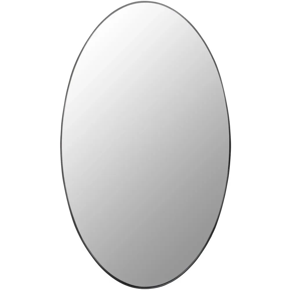 Cora Oval Wall Mirror - Black image