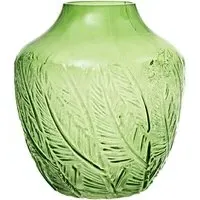 Corie Small Round Vase - Green, Glass