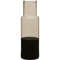 Cova Bottle Vase - Black, Glass