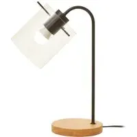 Curved Table Lamp - Black, Iron