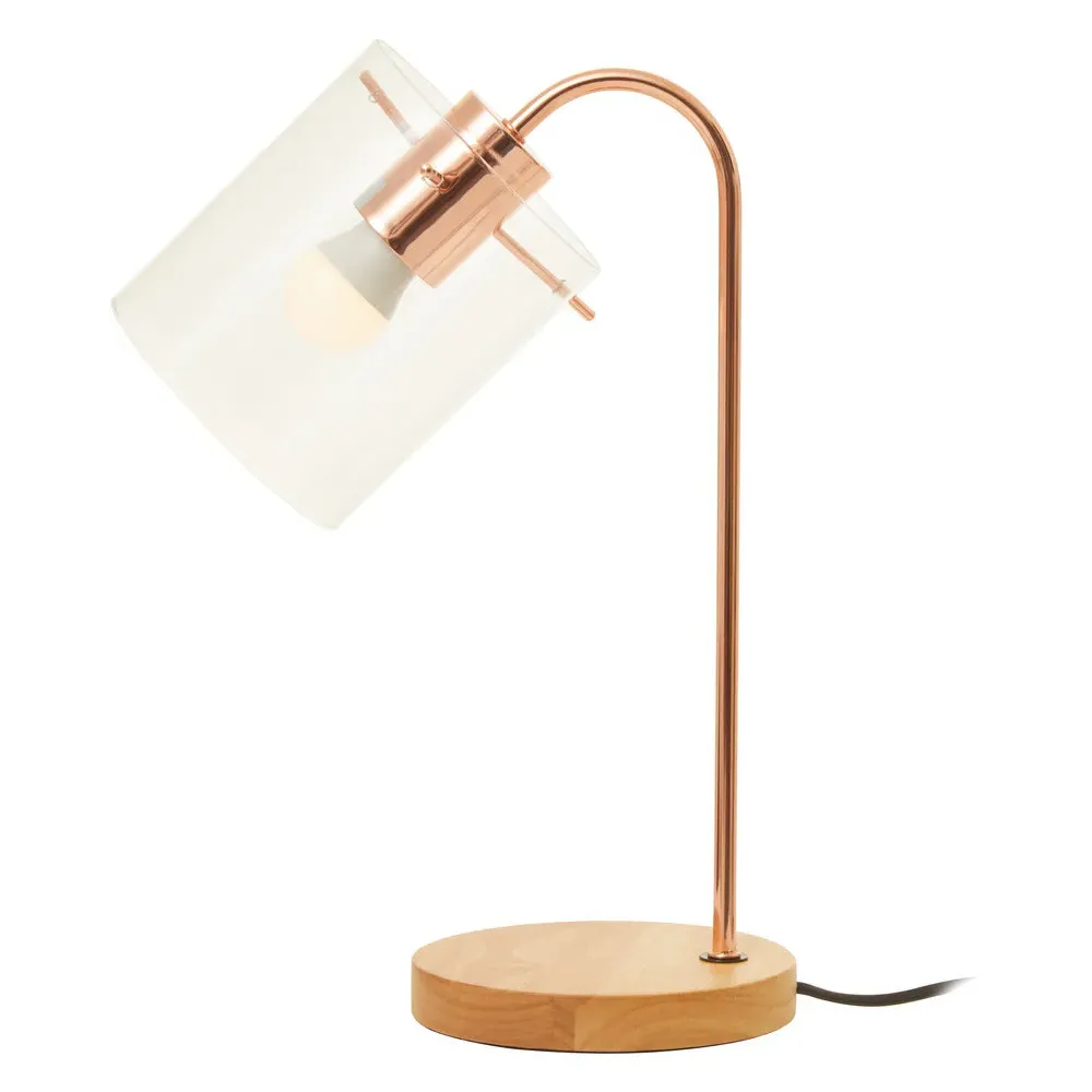 Curved Table Lamp - Gold, Iron