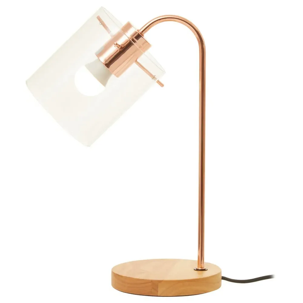 Curved Table Lamp - Gold, Iron