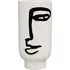 Fabia Face Large Ceramic Vase - White