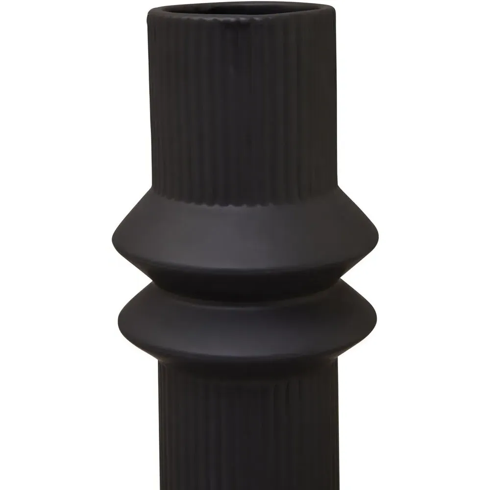 Fabia Large Ceramic Vase - Black
