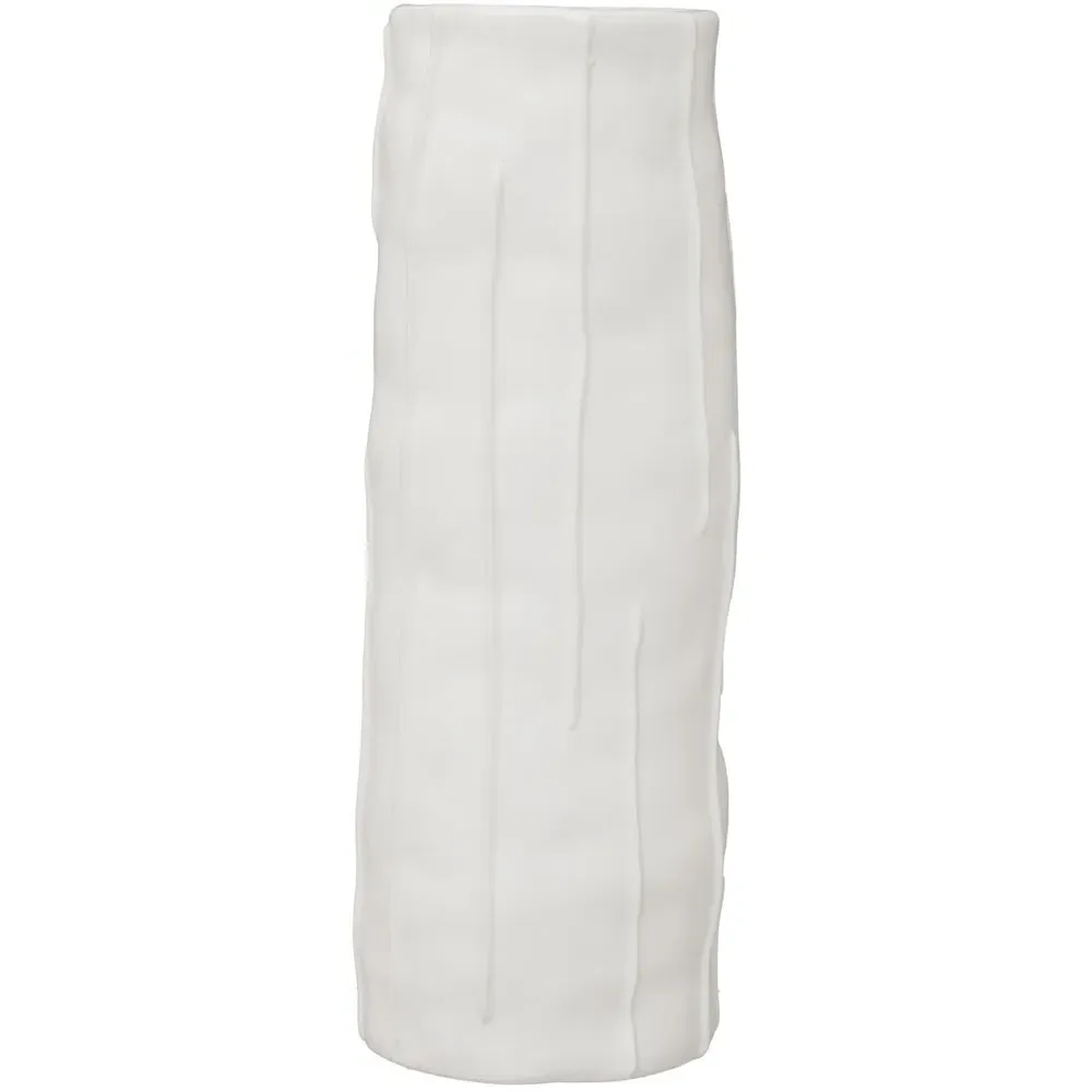 Fara Large Ceramic Vase - White