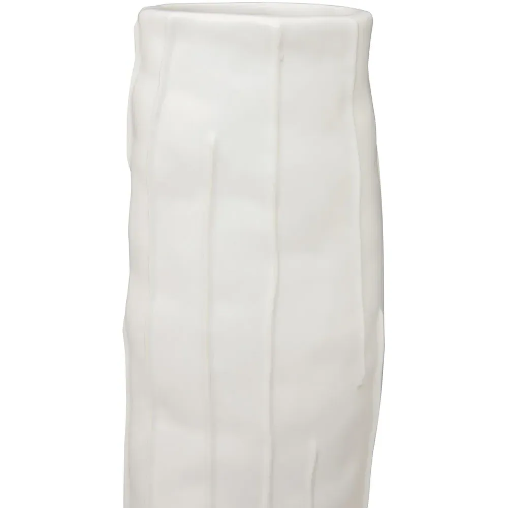 Fara Large Ceramic Vase - White