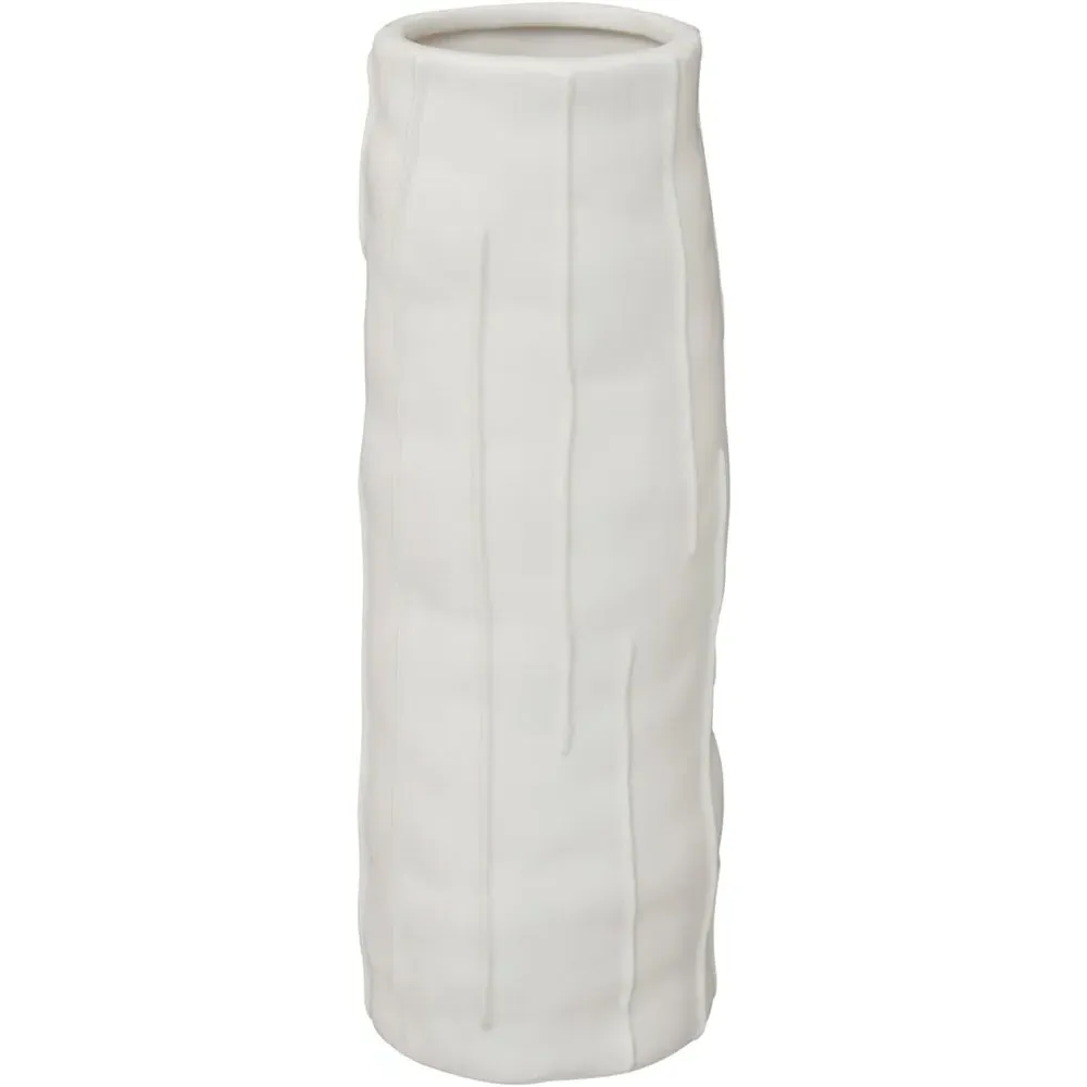 Fara Large Ceramic Vase - White image