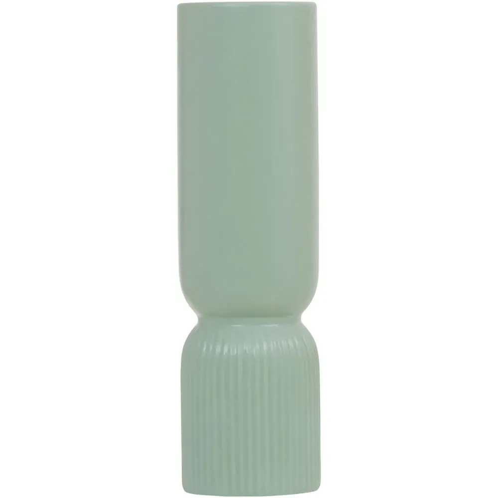 Fia Cylindrical Vase - Sage Green, Ceramic image