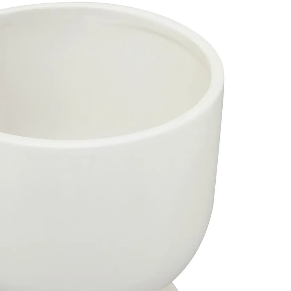 Fia Medium Ceramic Planter - White