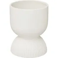 Fia Medium Ceramic Planter - White