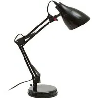 Finley Adjustable Desk Lamp - Black, Iron