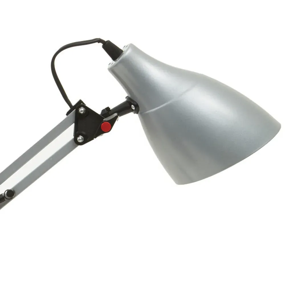 Finley Adjustable Desk Lamp - Silver, Iron