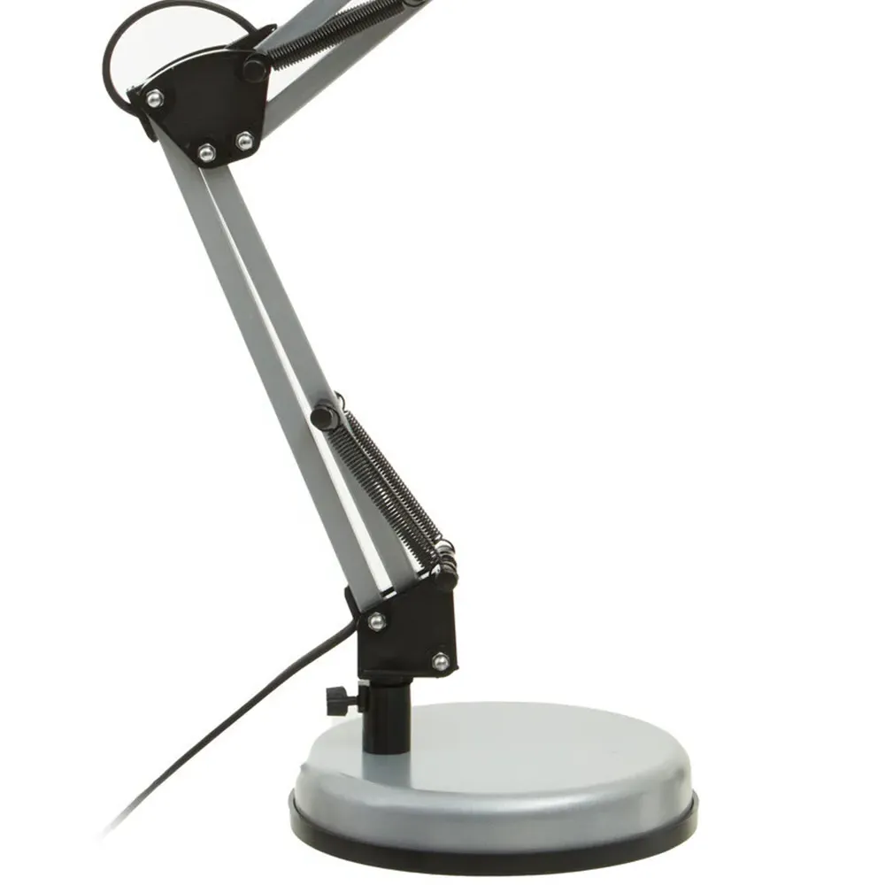 Finley Adjustable Desk Lamp - Silver, Iron