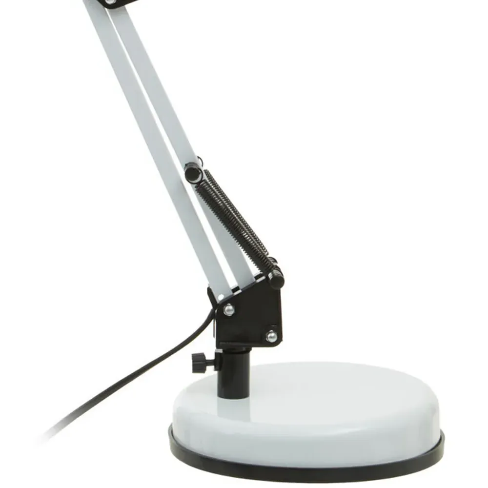 Finley Adjustable Desk Lamp - White, Iron