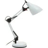 Finley Adjustable Desk Lamp - White, Iron