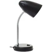 Flexi Desk Lamp with Adjustable Gooseneck - Black