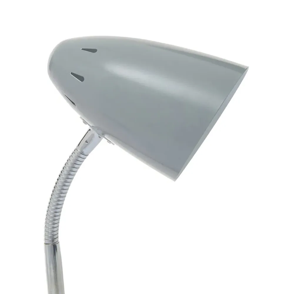 Flexi Desk Lamp with Adjustable Gooseneck - Grey