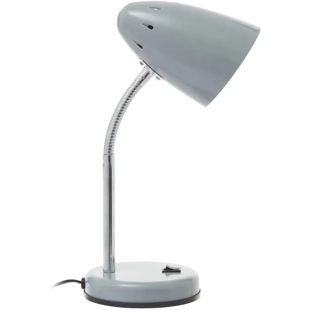 Flexi Desk Lamp with Adjustable Gooseneck - Grey