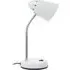 Flexi Desk Lamp with Adjustable Gooseneck - White
