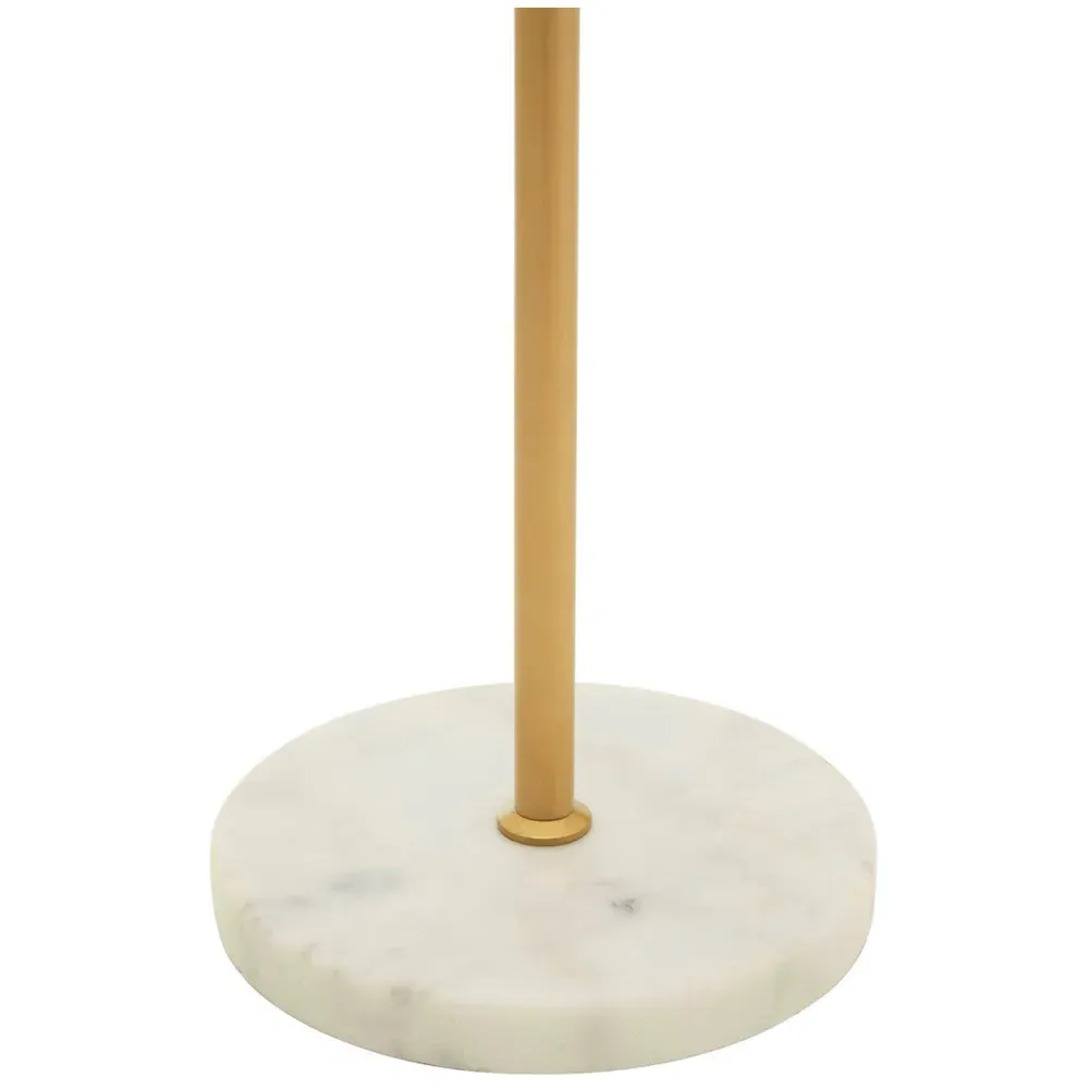 Globe Floor Lamp with Marble Base - Gold, Metal