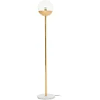 Globe Floor Lamp with Marble Base - Gold, Metal