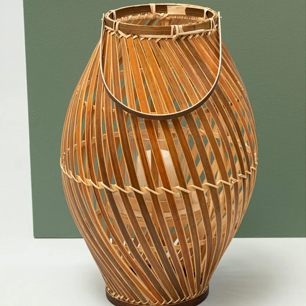 Hanoi Lantern - Brown, Bamboo