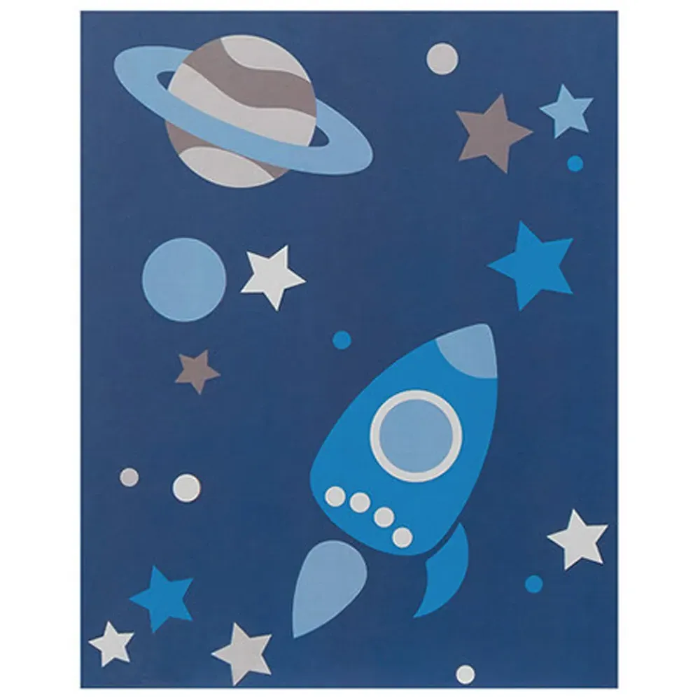 Kids Reach For The Stars Wall Plaques 3 Set - Blue