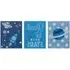 Kids Reach For The Stars Wall Plaques 3 Set - Blue