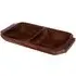 Kora 2 Section Serving Dish with Handles - Acacia Wood