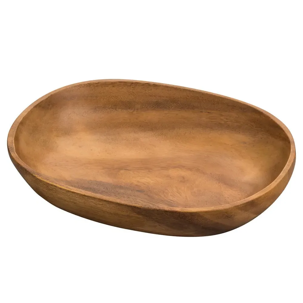 Kora Oval Serving Dish - Acacia Wood image