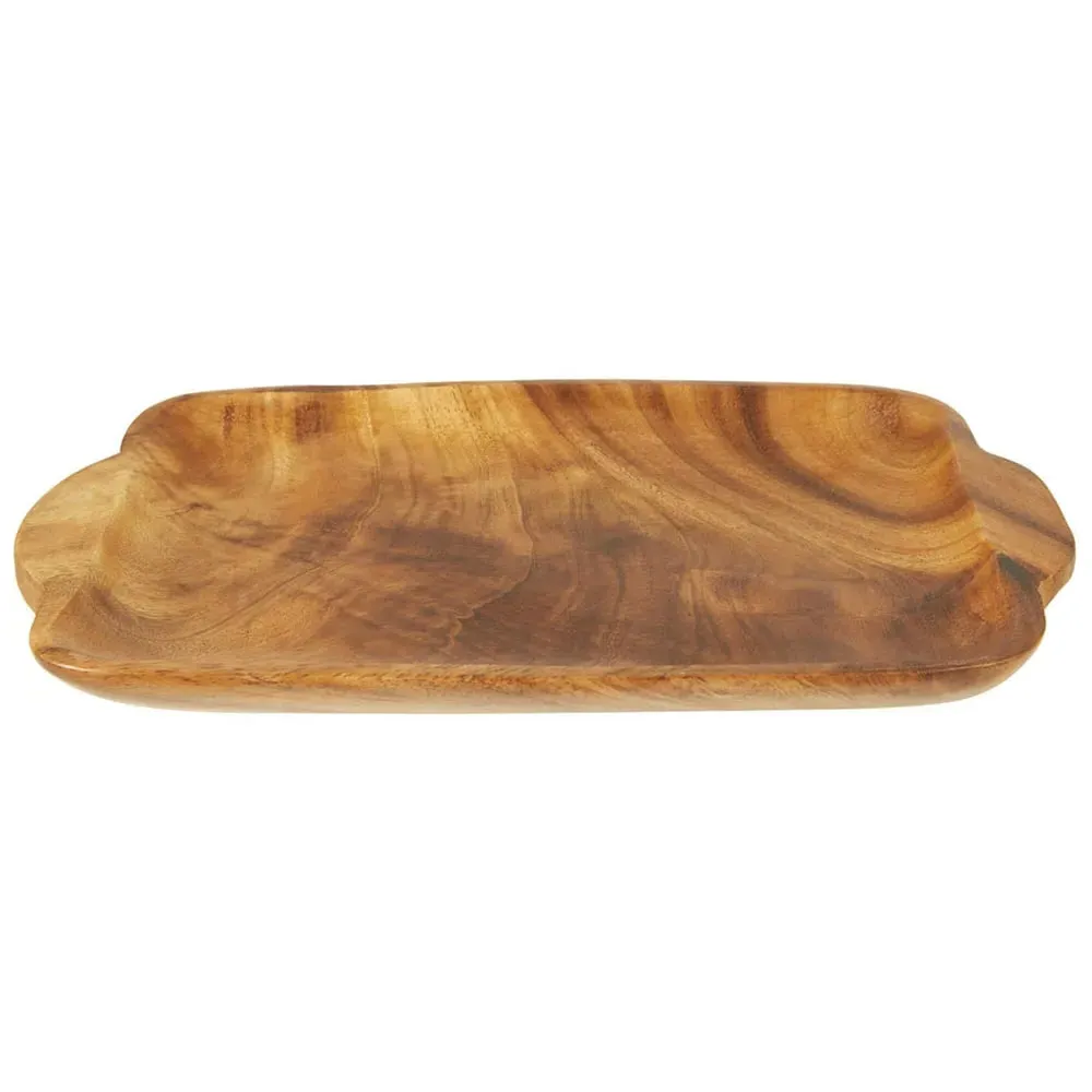 Kora Serving Tray with Handles - Acacia Wood image
