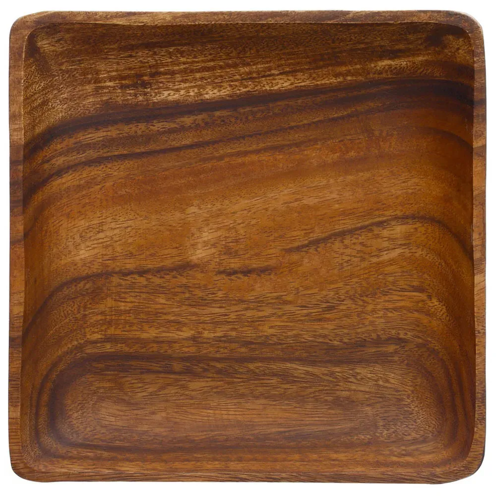 Kora Square Serving Dish - Acacia Wood