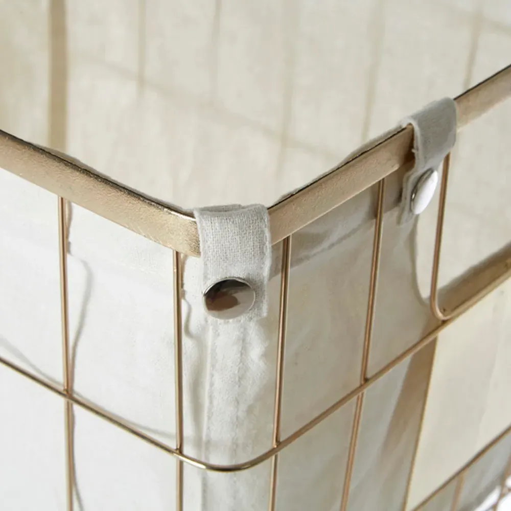 Large Wire Storage Basket - Gold, Iron