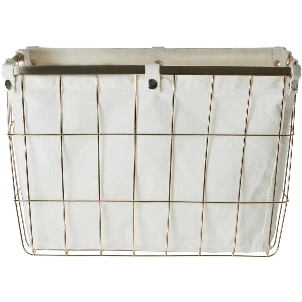 Large Wire Storage Basket - Gold, Iron