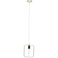 Lavis Rectangular Pendant Light - Black, Gold