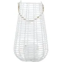 Lentigo Large Rattan Lantern - White