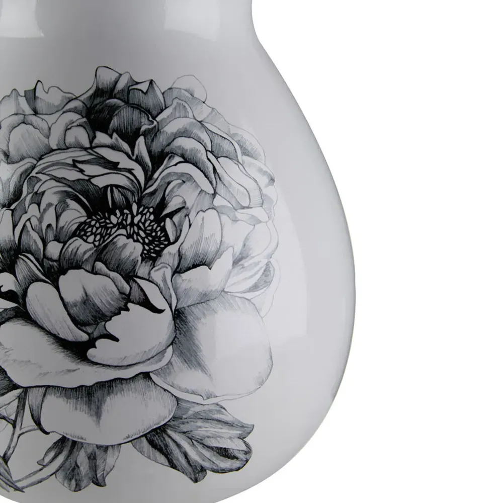 Medium Ceramic Vase - White, Dolomite