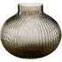 Nullah Spherical Glass Vase - Brown