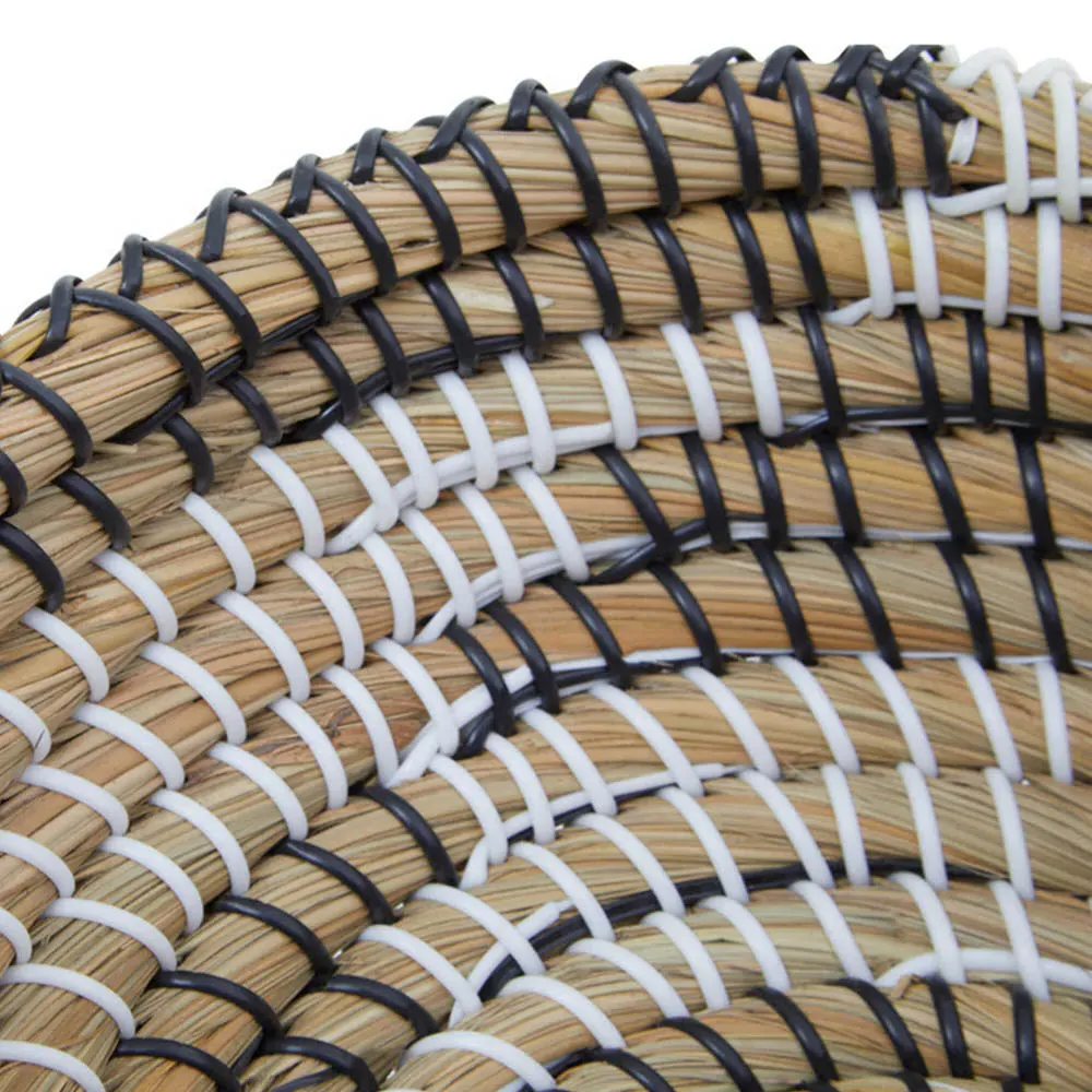 Oval Straw Basket 3 Pack - White, Straw