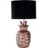Pineapple Copper Ceramic Table Lamp - Gold