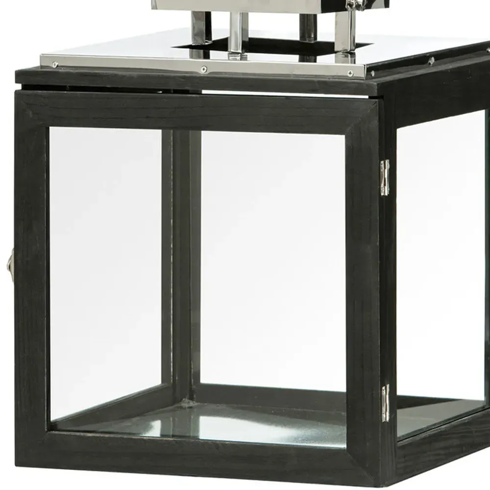 Regents Park Small Stainless Steel Lantern - Black