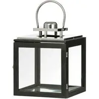 Regents Park Small Stainless Steel Lantern - Black