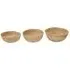 Round Jute Basket 3 Pack - Brown