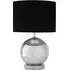 Round Table Lamp - Black, Chrome