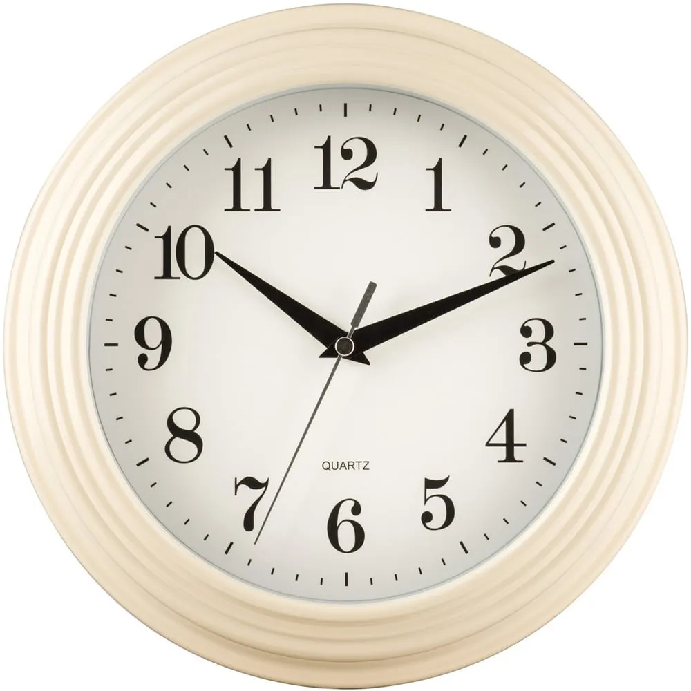 Round Wall Clock - Cream image